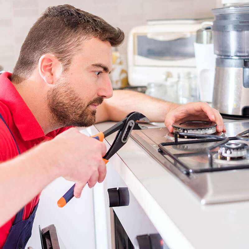 Gas cooking range repair